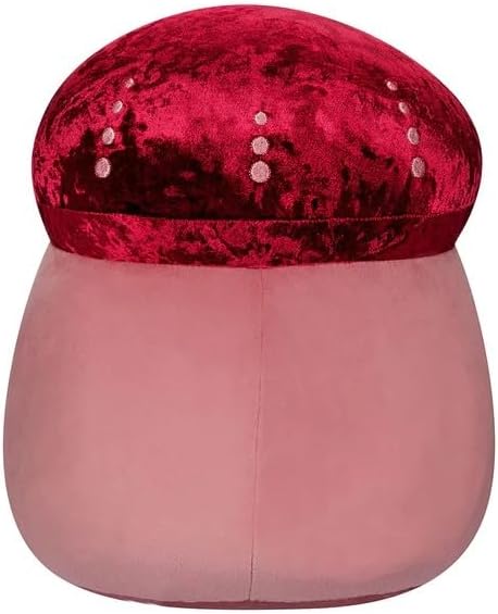 Miniatura 4 de Squishmallows Hongo Hammie Velvet Maroon original de 12 pulgadas - Peluche oficial de Jazwares grande y ultrasuave