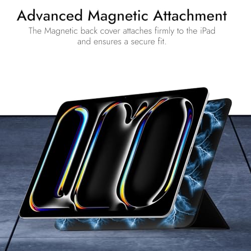 Image of Robustrion Cover for iPad Pro 11 inch M5 / M4 [Magentic Attach] Case for iPad Pro 11 inch M5 / M4 [Auto Sleep Wake Support] - Black