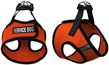 Dogline Boston Step in Mesh Dog Harness with Service Dog Patch No Choke Pet Vest Soft Gentle Padded Chest H…