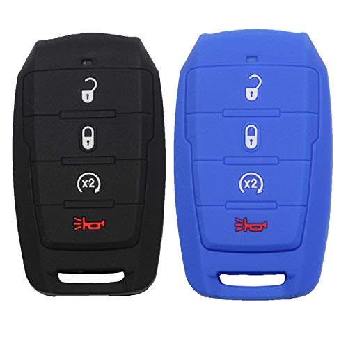Coque silicone Dodge Ram 1500 protection caoutchouc pour télécommande 4 boutons