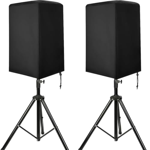 Wsqrrnf 2pcs Outdoor Speaker Cover for RCF SUB 705-AS II 2018-Present, Protective Cover for PA Speaker Stand Speakers, Water and Dust Resistant, Universal Fit