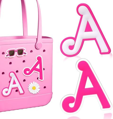 Chris.W 3 Dijes De Letras Para Bolsa Bogg, Dijes De Letras Del Alfabeto, Compatibles Con Bolsa Bogg, Accesorios Decorativos De Letras Para Bolsa De Playa, Bolso De Mano, Decoración De Bolsa