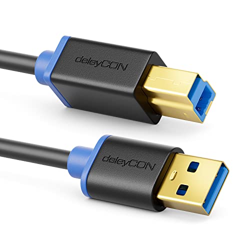 DeleyCON 3,0m Cavo USB 3.0 ad Alta Velocità USB a