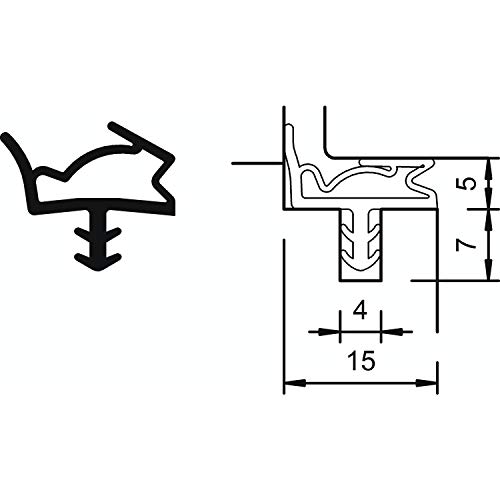 DEVENTER Türanschlagdichtung S 6615, Kunststoff rustikalbraun, rustikal Braun