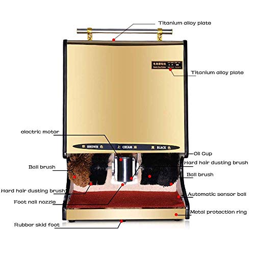JTKDL Scrusher - Deluxe Scrusher, the Original Boot and Shoe Cleaner Upgraded Shoe polisher Commercial Automatic Public Hotel Home Induction Electric (Color : STYLE-6)
