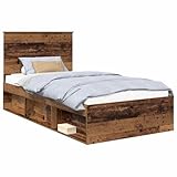 literie lit ancien 【Détails de construction】 Fabriqué avec soin, ce cadre en bois d'ingénierie assure résilience et longévité. La tête de lit en pin massif ajoute force et attrait. La conception maintient un bon soutien grâce à ses lattes fixes, créant une base stable pour votre matelas. Chaque partie contribue au confort et à la satisfaction globale.