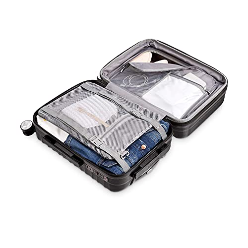 Amazon Basics Hardside Spinner Suitcase Luggage With Wheels - 20-Inch, 28-Inch, Black #TOP5