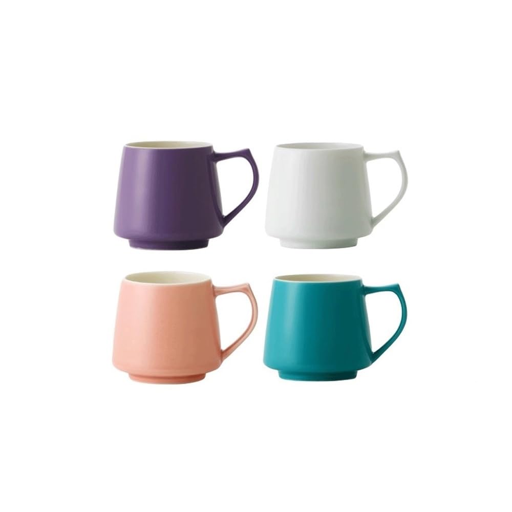 Tasse, Matte Keramik-Kaffeetasse, Schlafsaal, Teetasse, Frühstück, Saft, Milchbecher, 10,8 oz (320 ml), Nachmittagstee-Tasse, tragbare Wassertasse, für Mama, Papa, Oma, Ehefrau(Gray)