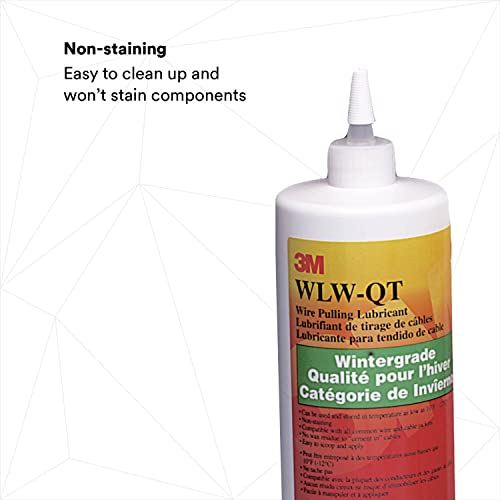 Image of 3M Wire Pulling Lubricant Wintergrade WLW-QT, One Quart, excellent lubricant for pulling a wide variety of cables types