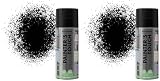 Rust-Oleum AE0050001E8 400ml Painter's Touch Spray Paint - Satin Black (Pack of 2)
