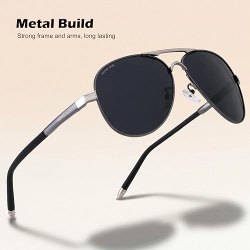 Image of ROYAL SON Men Aviator Polarization Sunglasses