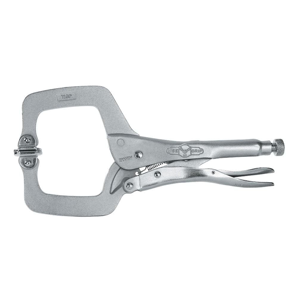 IRWIN VISE-GRIP Original Locking C-Clamp with Swivel Pads, 11", 20