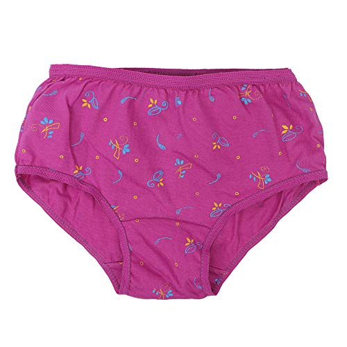 Image of BLAZON Toddlers /Kids /Baby Girls Junior Panty Dark Base| 100% Super Combed Cotton Knits Hosiery | Floral Print | Combo Pack of 6 | Sizes: 45cm, 50cm, 55cm, 60cm, 65cm, 70cm, 75cm
