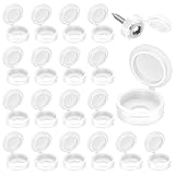Etauwe 150-Pack White Plastic Screw Cover Caps - Snap-On Hinge Design for Flush Mount Protection, Easy Installation No Tools Needed