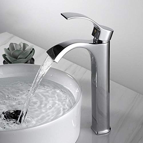 Mitigeur de lavabo cascade avec barboteur en nid d'abeille économie d'eau