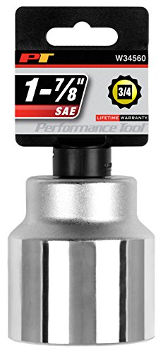 Performance Tool W34560 3/4" Drive 12-Point Sae Standard Socket, 1-7/8" #TOP5