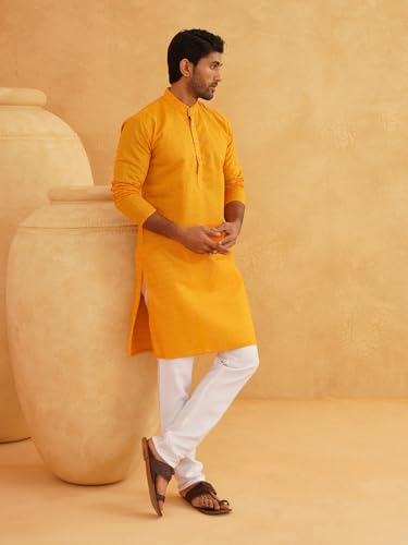 Image of Sojanya (Since 1958 Motifs Embroidered Thread Work Pure Cotton Straight Kurta With Churidar