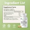 Sleep Deep - 60 Capsules I Sleep Supplement with Melatonin 5mg, Ashwagandha, GABA, Lemon Balm Extract & l Theanine, Sleep Aid for Healthy Circadian Rhythms
