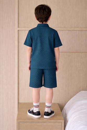 Image of Fashion Dream Boy's Cotton Blend Solid Clothing Set