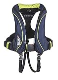 Crewsaver Bootfahren und Segeln - ErgoFit + 190N Automatische Rettungsweste mit Trapez, Licht und Kapuze Navy