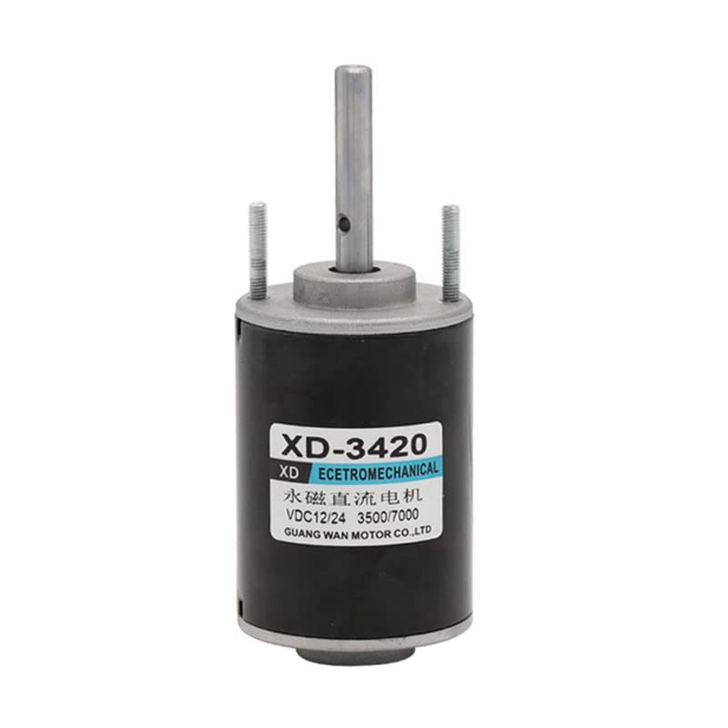Davitu DC Motor - 3420,,DC Motor,,12V24V Permanent Magnet Motor,,6000RPM/3000RPM,,Adjustable High Speed Small Motor - (Speed(RPM): Motor and bracket, Voltage(V): 24V 6000RPM)