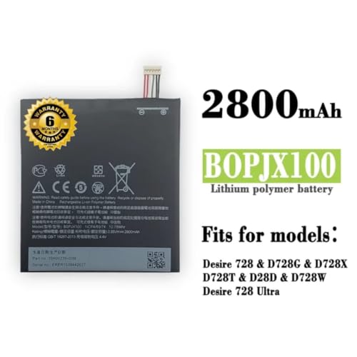 Image of THE BATTERY STORE Original B0PJX100 Battery for HTC Desire 728, D728 LTE 728G 828, 828 Dual 828U 828W E9, E9 Plus Battery with 6 Month Warranty*****(PP62)