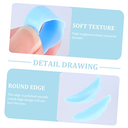 Beavorty 60 Pares De Remendo De Silicone Para Cílios Remendos Adesivos De Terno Rosa Conjunto De Cíl