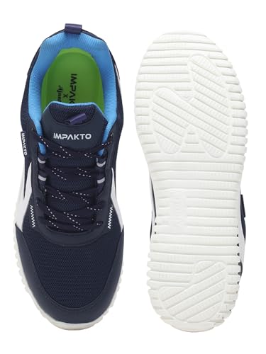 Image of Impakto Driftwave Men Running Shoes | Lightweight & Breathable Shoes for Gym, Training & Travel Cushioned Insole for Comfort | Wide Toe | Slip Resistance oustole for Ground Traction