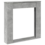 Bordure de cheminée de qualité supérieure en bois durable en gris béton moderne. La qualité du matériau robuste offre une excellente résistance à l'humidité et à la déformation, idéale pour les solutions de meubles durables. La surface lisse donne non seulement un aspect élégant, mais est également particulièrement facile d'entretien. Parfait pour tous ceux qui recherchent une solution fiable et élégante pour leur cheminée électrique.