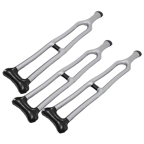Inflatable Crutch Toy Pvc Walking Stick Prop for Stage Performance Kids Party Cosplay Accessories 49 Inch