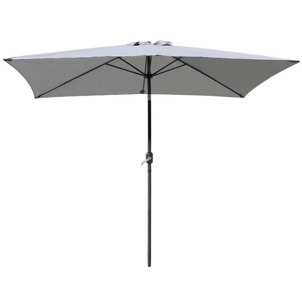 Ogród Parasol ogrodowe patio parasol na zewnątrz Słoń Słoń parasol baldachim Tilt korba 3M x 2m szary patio parasol parasol parasol sun odcienia