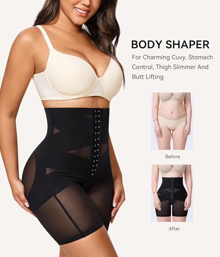 Shapewear Shorts for Women Faja Tummy Control Body Shaper Underwear High Waist Compression Panties Thigh Slimmer3