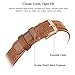 SWEES Leather Band Compatible Samsung Galaxy Watch Active 40mm Band, 20mm Genuine Leather Replacement Bands with Quick Release Pins for Galaxy Watch Active 2 Smart Watch 2019 Women Men, Classic Brown