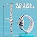 Disney WristBand for Apple AirTag Universal Fit and Adjustable Soft Durable Silicone AirTag Watch Band, Protect Tracker Secure Grip LightWeight… (Mickey Faces Black/White)