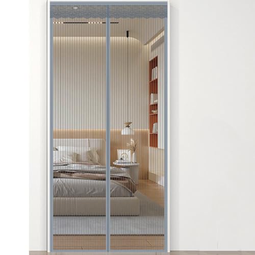 SKNDUQ Door Screen Magnetic Closure,Door Curtain,Drapes,Sliding Door Curtains,Magnetic Curtain Rod,Door Curtains for Door Window，Easy Opening and Automatic Closing,self Sealing Magnetic Screen Door