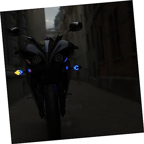 GRIRIW 2 Peças Luz De Largura Do Sinal De Mudança De Direção Luz De Motocicleta Luz De Advertência D