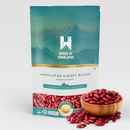 Image of House of Himalayas Munsiyari Rajma, White Kidney Beans from Himalayas, Unpolished, Quick Boiling and Creamy Texture, High Protein and Fibre, GI-Tagged, 500g