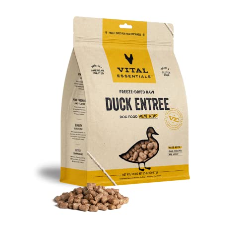 Vital Essentials 8010 Freeze Dried Raw Dog Food, Duck Mini Nibs Entree cover