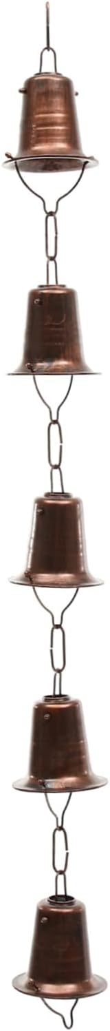 Metal Rain Chain Unique Rainwater Collector Decorative Gutter Rain Chain for Courtyard