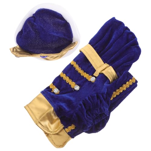 Set disfraz Halloween para perros y gatos azul talla pequeña miniatura 1