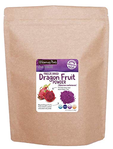 Wilderness Poets Freeze Dried Dragon Fruit Powder - Pitahaya Powder (80 Ounce - 5 Pound)