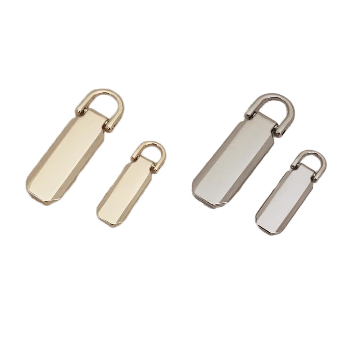 HOODANCOS Locking Zipper Pulls 12 Pcs Replacement Slider for 3/5 Zipper Repair Pull Tab for Travel Bags Jackets