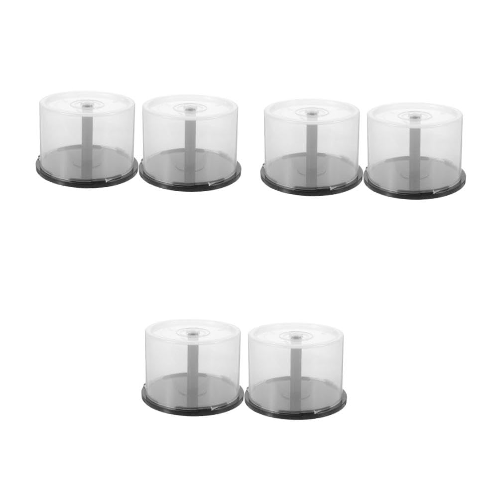 Seaux de stockage DVD portables et rigides pour 6 boîtes de disques - 3