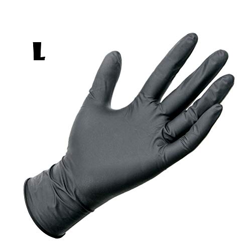 Disposable Rubber Gloves 100 pcs Nitrile Gloves Raven Black Comfortable Protective Convenient Comfortable