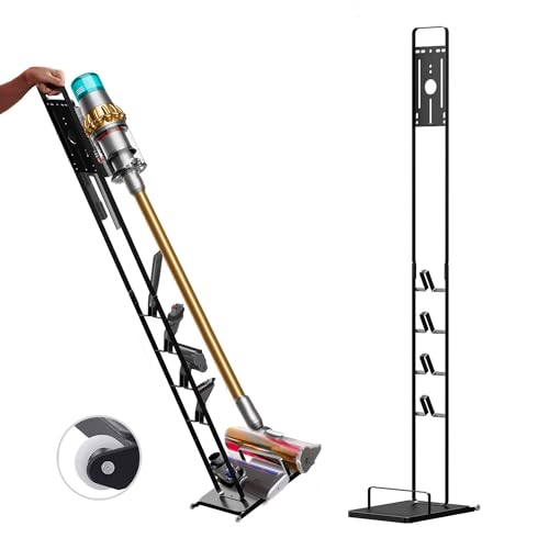 Image of Vacuum Stand for Dyson V11 V10 V8 V7 V6 with Wheels,Stable Metal Storage Bracket Stand Holder for Dyson Handheld DC30 DC31 DC34 DC35 DC58 DC59 DC62 Cordless Vacuum Cleaners & Accessories & Attachments