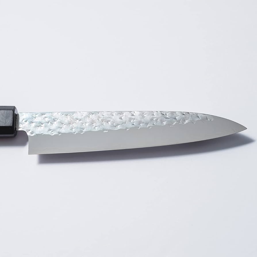 Amazon | 閃光藍天目 ペティナイフ 150mm 鋼 日本製 両刃 鍛造 よく