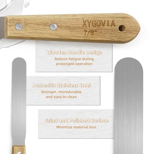 7-Piece Wooden Handle Caulking Spatula