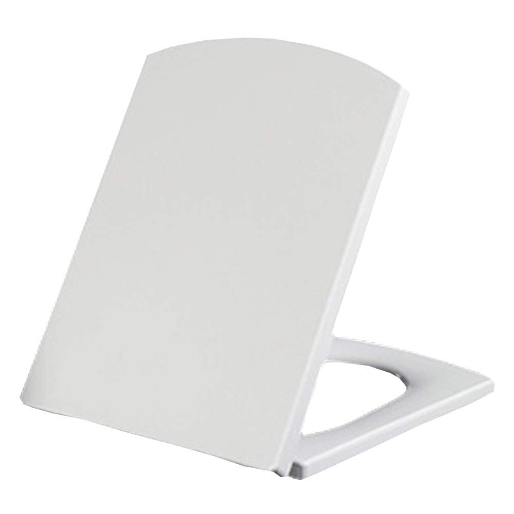 Abattant WC carré blanc silencieux déclipsable pour salle de bain