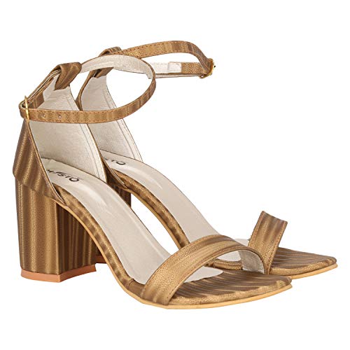 Image of Misto Women's and Girl's Formal Casual Suede Leather Block Heel Sandal