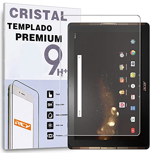 REY Protector de Pantalla para ACER ICONIA TAB 10 A3-A40 10.1', Cristal Vidrio Templado Premium...